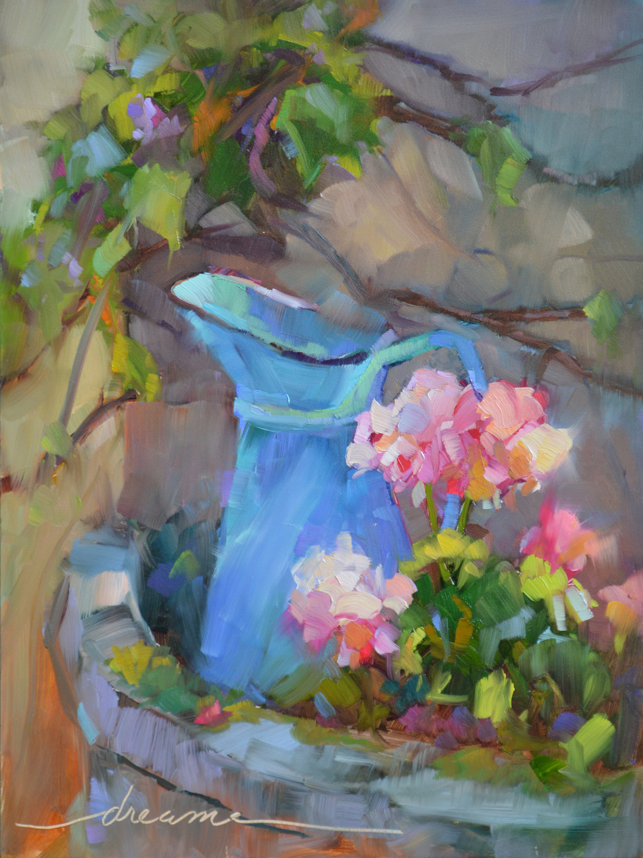 "A Perfectly French Pitcher" Artist Dreama Tolle Perry @ DreamaTollePerry.com