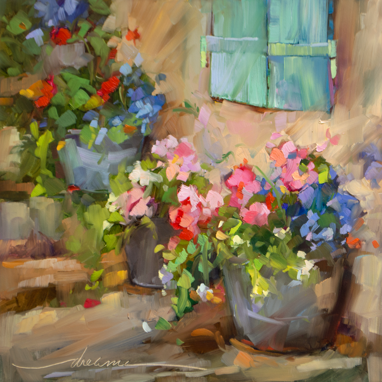 "Step Into Joy" Colorful Oil Paintings of France by Dreama Tolle Perry