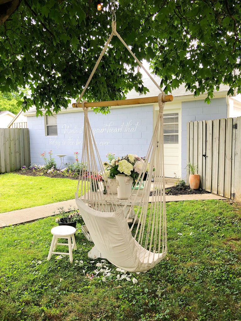 Swing in my tree - Dream.Love.Paint cottage - Dreama Tolle Perry https://dreamatolleperry.com/