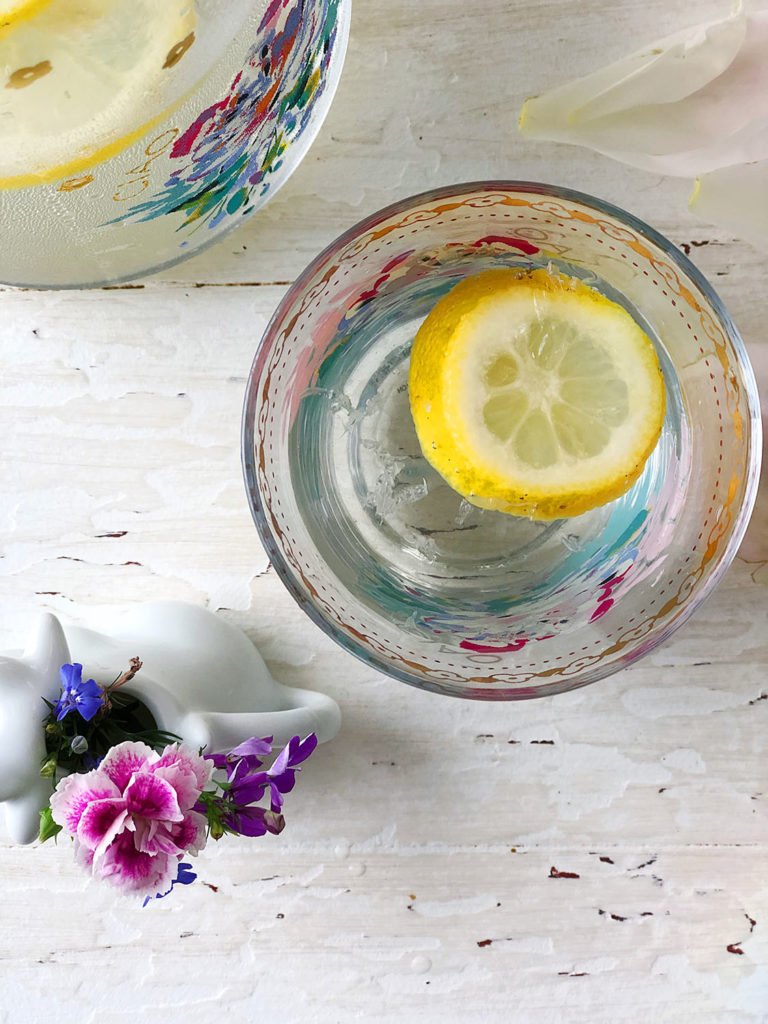 Lemons in my water - Dream.Love.Paint cottage Dreama Tolle Perry https://dreamatolleperry.com/